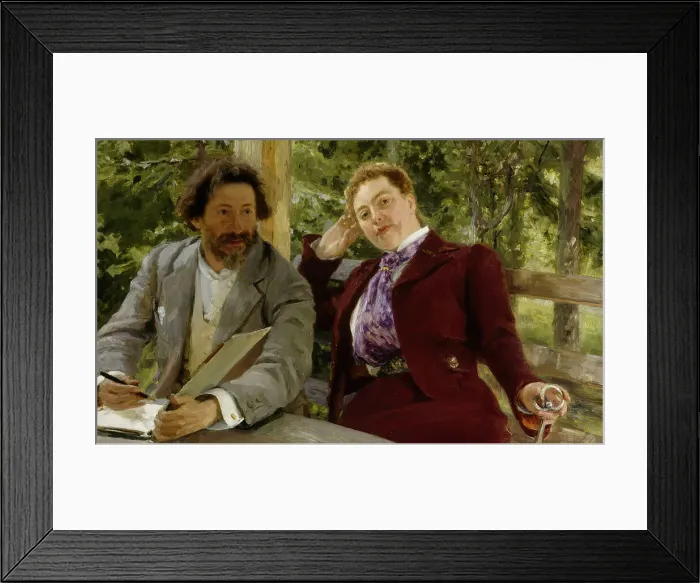 Framed Print : Double Portrait of Natalia Nordmann and Ilya Repin, 1903. Creator: Il'ya Repin Framed Print : Double Portrait of Natalia Nordmann and Ilya Repin, 1903. Creator: Il'ya Repin