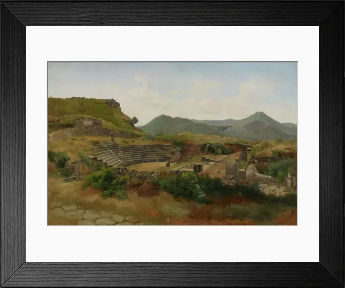Framed Print : Roman amphitheatre at Frascati in the Alban Hills, 1848. Creator: Gustav Wilhelm Palm Framed Print : Roman amphitheatre at Frascati in the Alban Hills, 1848. Creator: Gustav Wilhelm Palm
