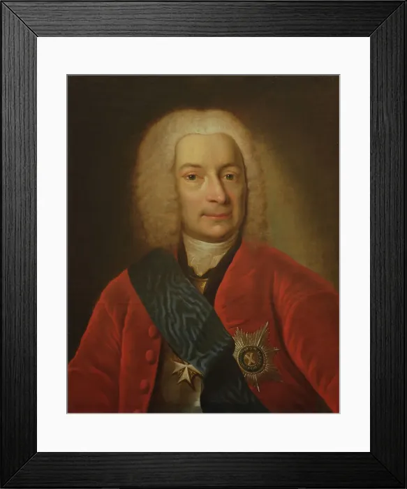 Framed Print : Portrait of Count Mikhail Petrovich Bestuzhev-Ryumin (1688-1760), Second Half of the 18th cen. Creator: Anonymous Framed Print : Portrait of Count Mikhail Petrovich Bestuzhev-Ryumin (1688-1760), Second Half of the 18th cen. Creator: Anonymous