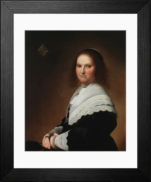 Framed Print : Anna van Schoonhoven, 1645. Creator: Jan Verspronck Framed Print : Anna van Schoonhoven, 1645. Creator: Jan Verspronck