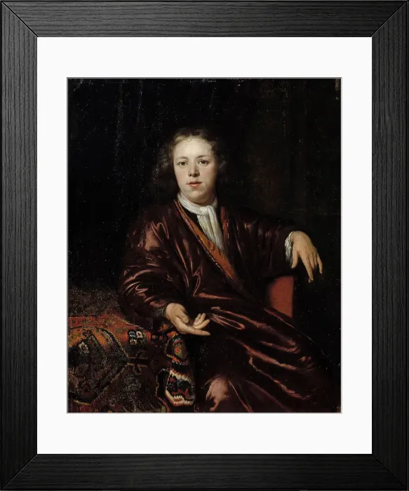 Framed Print : Portrait of a young man, 1700-1741. Creator: Margaretha Wulfraet Framed Print : Portrait of a young man, 1700-1741. Creator: Margaretha Wulfraet