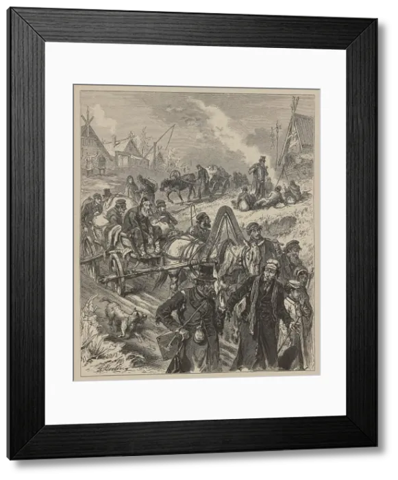Framed Print : From the persecution of Jews in Russia: A journey to the West, c 1882. Creator: Broling, Gustaf (1831-1904) Framed Print : From the persecution of Jews in Russia: A journey to the West, c 1882. Creator: Broling, Gustaf (1831-1904)