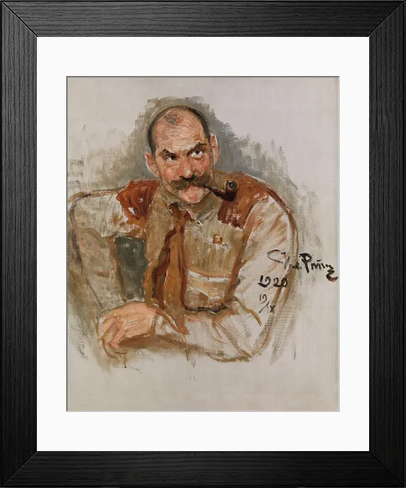 Framed Print : Portrait of A. Gallen-Kallela, 1920. Creator: Il'ya Repin Framed Print : Portrait of A. Gallen-Kallela, 1920. Creator: Il'ya Repin