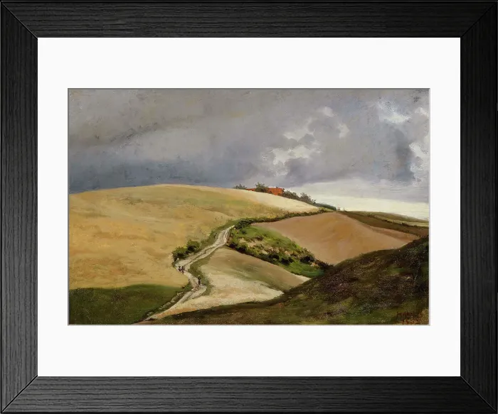 Framed Print : The Tempest, Motive from Germany, 1868. Creator: Hjalmar Munsterhjelm Framed Print : The Tempest, Motive from Germany, 1868. Creator: Hjalmar Munsterhjelm