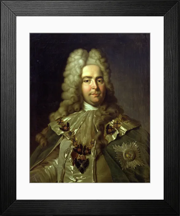 Framed Print : Portrait of Count Pavel Ivanovich Yaguzhinsky (1683–1736), Second Half of the 18th cen. Creator: Anonymous Framed Print : Portrait of Count Pavel Ivanovich Yaguzhinsky (1683–1736), Second Half of the 18th cen. Creator: Anonymous