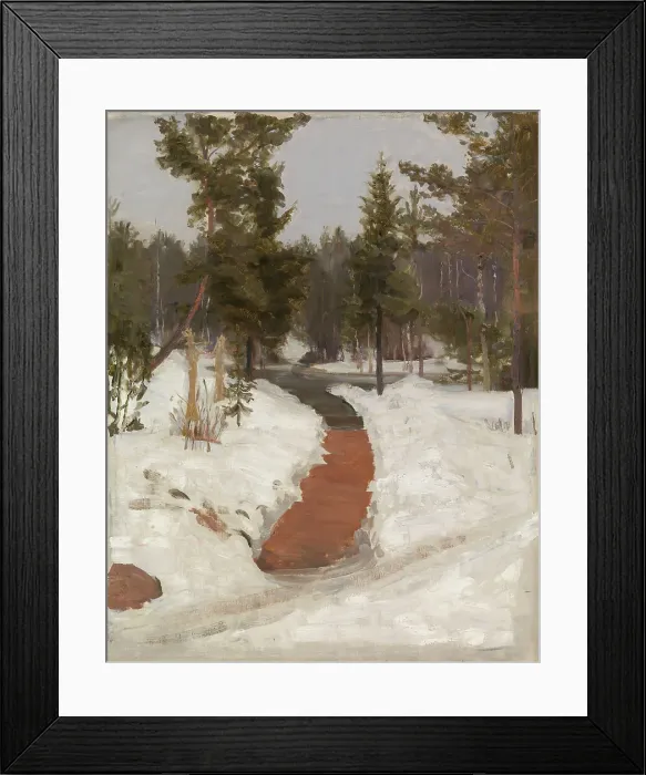Framed Print : Winter Landscape, 1903. Creator: Il'ya Repin Framed Print : Winter Landscape, 1903. Creator: Il'ya Repin