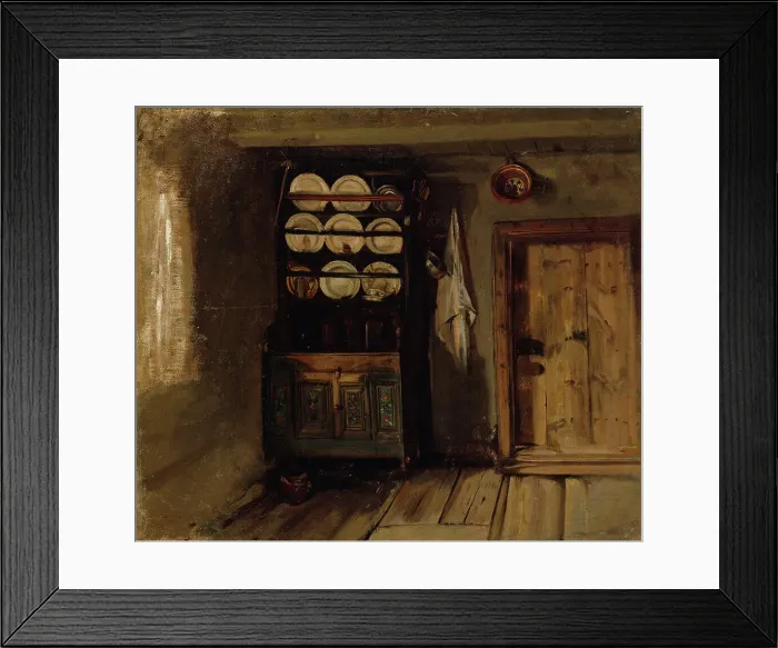 Framed Print : Tuvan interior from aland, 1871. Creator: Karl Emanuel Jansson Framed Print : Tuvan interior from aland, 1871. Creator: Karl Emanuel Jansson