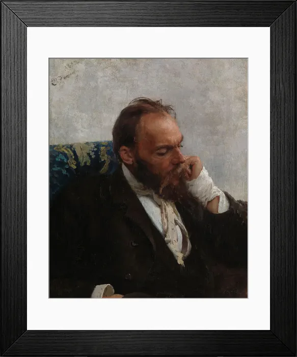 Framed Print : Portrait of the Artist Nikolay (Mykola) Murashko, 1882. Creator: Il'ya Repin Framed Print : Portrait of the Artist Nikolay (Mykola) Murashko, 1882. Creator: Il'ya Repin