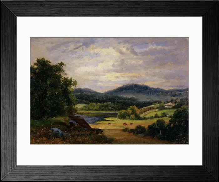 Framed Print : Landscape from Matinaho in Ylitornio, 1870-1879. Creator: Johan Knutson