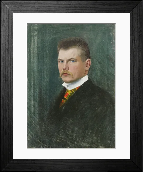 Framed Print : Self Portrait, 1900-1909. Creator: Juho Kyyhkynen Framed Print : Self Portrait, 1900-1909. Creator: Juho Kyyhkynen