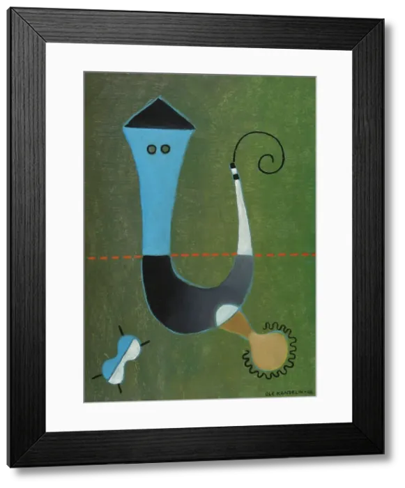 Framed Print : Composition, 1946. Creator: Ole Kandelin Framed Print : Composition, 1946. Creator: Ole Kandelin