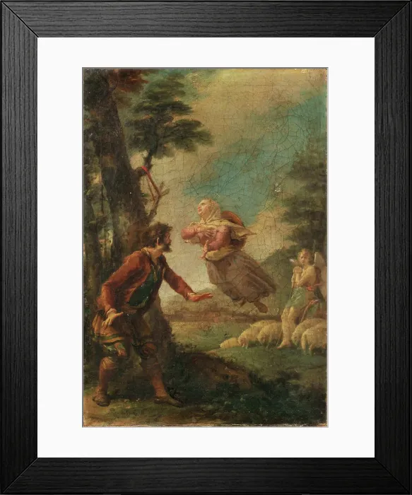 Framed Print : Scene from the Life of Saint Germaine Cousin. Creator: Cades, Giuseppe (1750-1799) Framed Print : Scene from the Life of Saint Germaine Cousin. Creator: Cades, Giuseppe (1750-1799)
