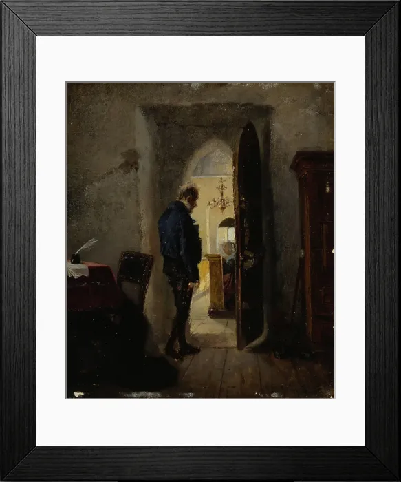Framed Print : At the Vestry Door, 1874. Creator: Karl Emanuel Jansson