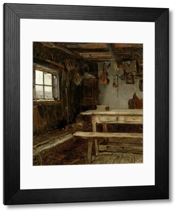 Framed Print : Tuvan interior from aland, 1871. Creator: Karl Emanuel Jansson Framed Print : Tuvan interior from aland, 1871. Creator: Karl Emanuel Jansson