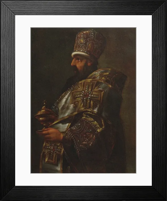 Framed Print : Portrait of the Poet Theofan Prokopovich (1681-1736), before 1778. Creator: Anonymous Framed Print : Portrait of the Poet Theofan Prokopovich (1681-1736), before 1778. Creator: Anonymous