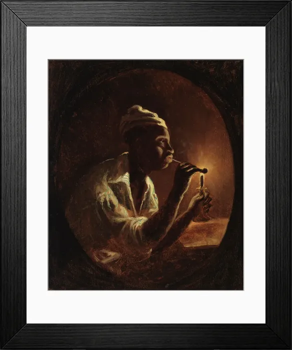 Framed Print : Man Lighting His Pipe, c1864. Creator: Karl Emanuel Jansson Framed Print : Man Lighting His Pipe, c1864. Creator: Karl Emanuel Jansson