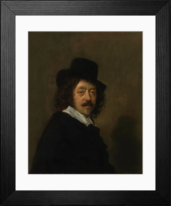 Framed Print : Frans Hals, Self Portrait, copy. Creator: Follower of Frans Hals Framed Print : Frans Hals, Self Portrait, copy. Creator: Follower of Frans Hals