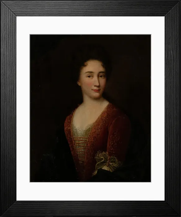 Framed Print : Portrait of a Woman, c1730s. Creator: Ivan Vishnyakov Framed Print : Portrait of a Woman, c1730s. Creator: Ivan Vishnyakov