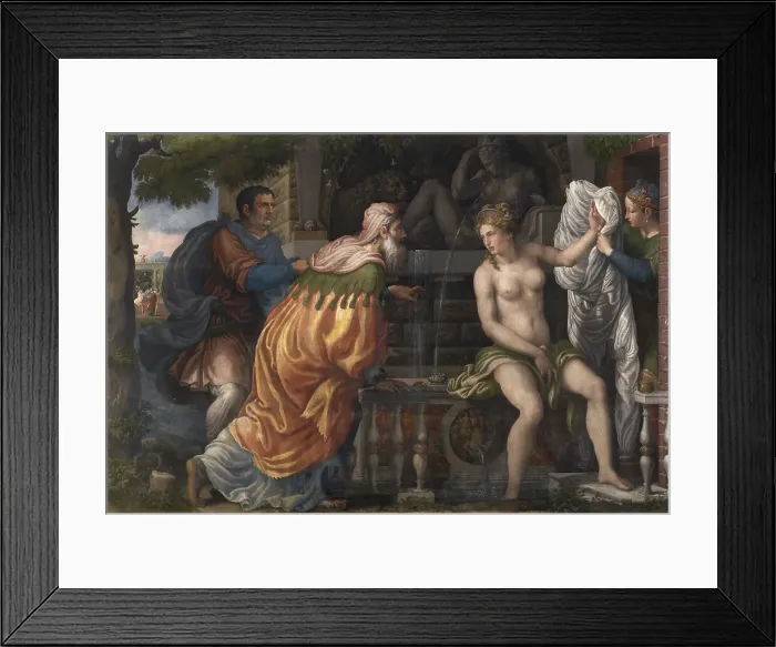 Framed Print : Susanna and the Elders, c1549-1560. Creator: Campi, Antonio (c. 1522-1587) Framed Print : Susanna and the Elders, c1549-1560. Creator: Campi, Antonio (c. 1522-1587)
