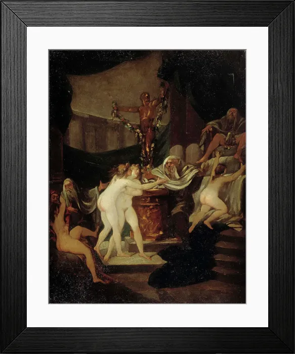 Framed Print : The Feast of Bacchus, 1780-1850. Creator: Alexandre-Evariste Fragonard Framed Print : The Feast of Bacchus, 1780-1850. Creator: Alexandre-Evariste Fragonard