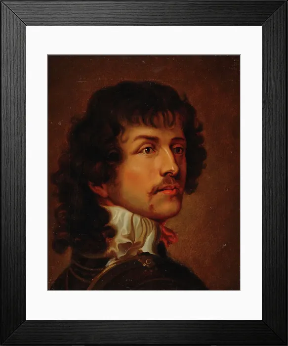 Framed Print : Bust of a man, copy after van Dyck?, 1861. Creator: Karl Emanuel Jansson Framed Print : Bust of a man, copy after van Dyck?, 1861. Creator: Karl Emanuel Jansson