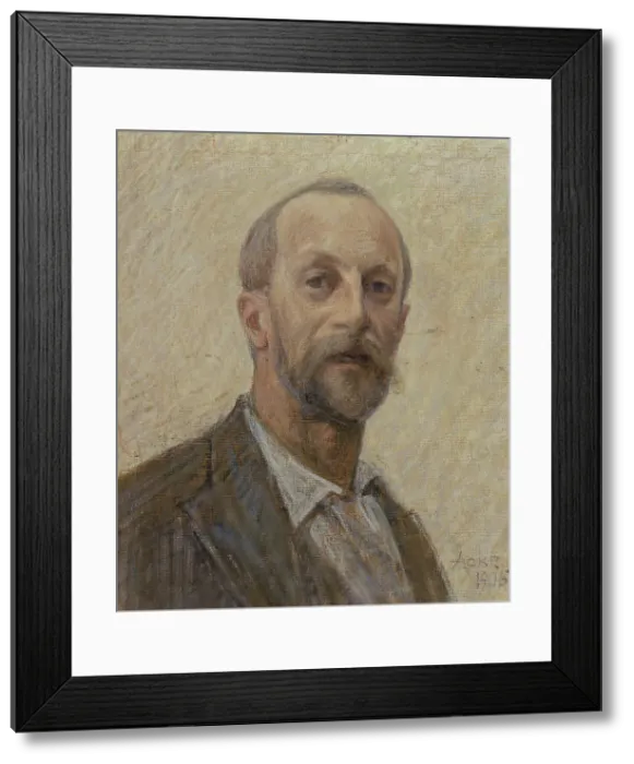 Framed Print : Self-Portrait, 1905. Creator: Johan Axel Gustav Acke Framed Print : Self-Portrait, 1905. Creator: Johan Axel Gustav Acke