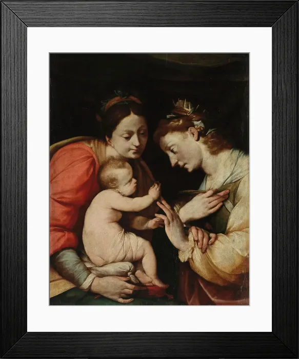 Framed Print : The Mystic marriage of St. Catherine, 1610-1629. Creator: Giovanni Battista Crespi Framed Print : The Mystic marriage of St. Catherine, 1610-1629. Creator: Giovanni Battista Crespi