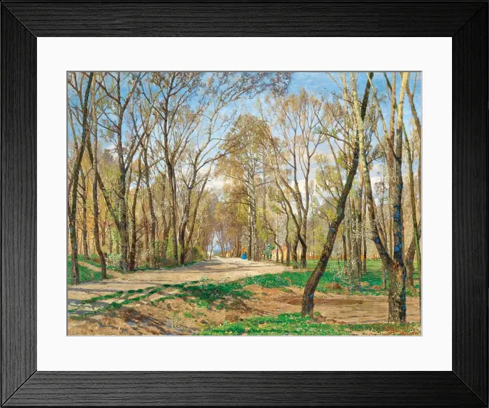 Framed Print : Spring, From the Vienna Prater. Creator: Blau, Tina (1845-1916) Framed Print : Spring, From the Vienna Prater. Creator: Blau, Tina (1845-1916)