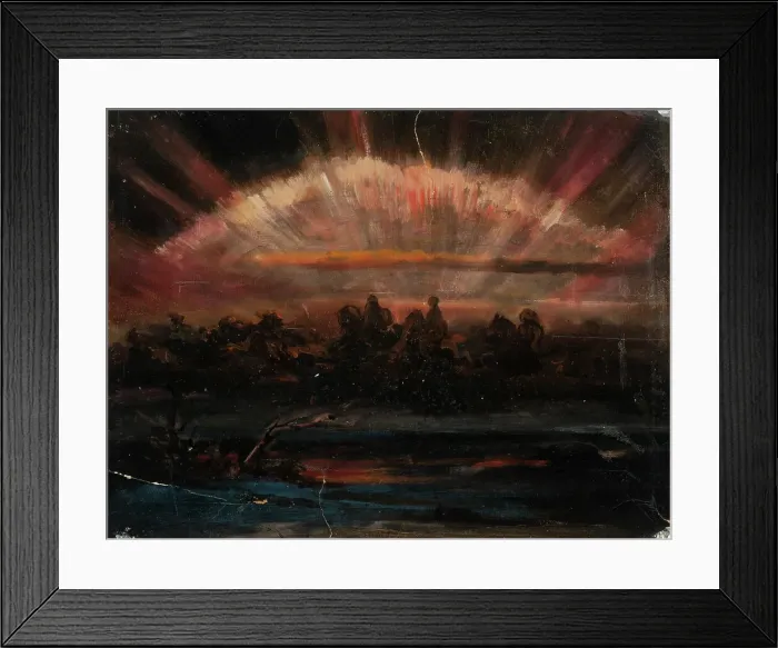 Framed Print : Asgardsreia, sketch, 1849. Creator: Nils Jakob Blommer Framed Print : Asgardsreia, sketch, 1849. Creator: Nils Jakob Blommer
