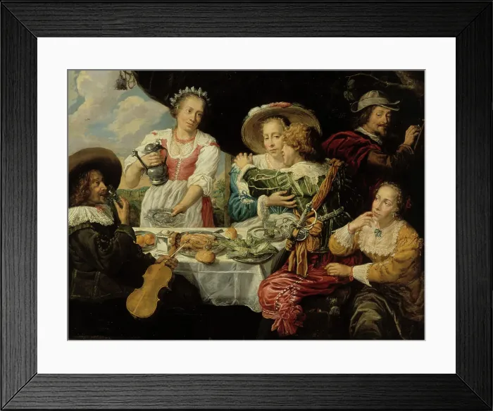 Framed Print : The Prodigal Son, 1630-1639. Creator: Jan Cossiers Framed Print : The Prodigal Son, 1630-1639. Creator: Jan Cossiers