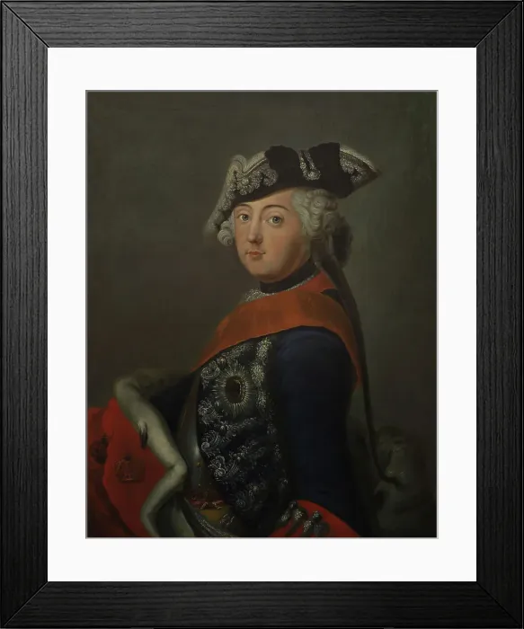 Framed Print : Portrait of Frederick II of Prussia (1712-1786), Second Half of the 18th cen. Creator: Anonymous Framed Print : Portrait of Frederick II of Prussia (1712-1786), Second Half of the 18th cen. Creator: Anonymous