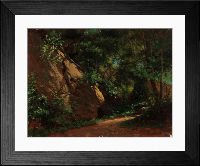 Framed Print : Landscape Study, 1835-1853. Creator: Nils Jakob Blommer Framed Print : Landscape Study, 1835-1853. Creator: Nils Jakob Blommer