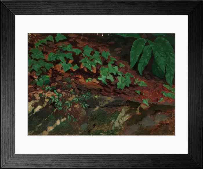 Framed Print : Exercise, leaves, 1835-1853. Creator: Nils Jakob Blommer Framed Print : Exercise, leaves, 1835-1853. Creator: Nils Jakob Blommer