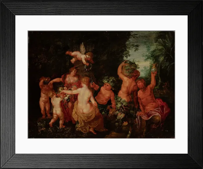 Framed Print : The feast of Bacchus, 1575-1632. Creator: Hendrick van Balen Framed Print : The feast of Bacchus, 1575-1632. Creator: Hendrick van Balen