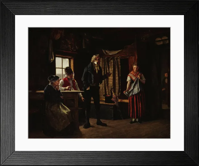 Framed Print : Proposal in aland, 1871. Creator: Karl Emanuel Jansson Framed Print : Proposal in aland, 1871. Creator: Karl Emanuel Jansson