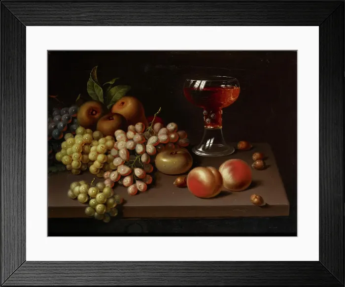 Framed Print : Still Life with Fruit, copy after Jac. Stockmann. Creator: Johan Erik Lindh Framed Print : Still Life with Fruit, copy after Jac. Stockmann. Creator: Johan Erik Lindh