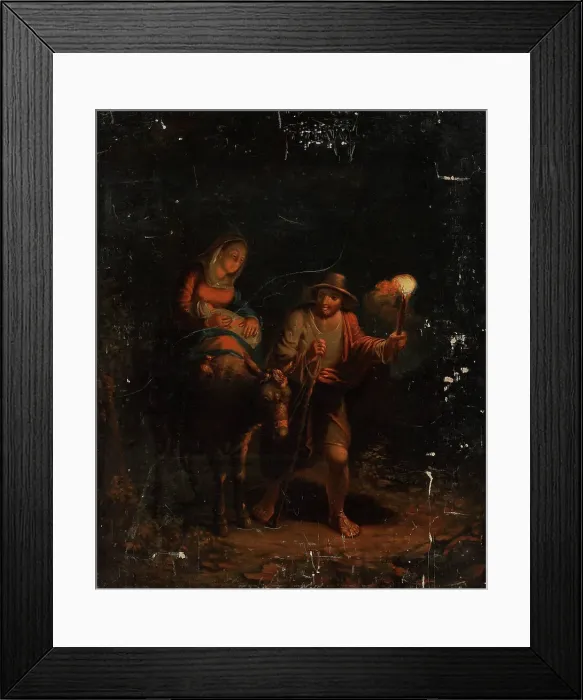 Framed Print : The Flight into Egypt, 1832. Creator: Johan Erik Lindh Framed Print : The Flight into Egypt, 1832. Creator: Johan Erik Lindh
