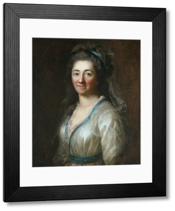 Framed Print : Portrait of Elisa von der Recke (1754-1833), 1785. Creator: Darbès, Joseph Friedrich August (1747-1810) Framed Print : Portrait of Elisa von der Recke (1754-1833), 1785. Creator: Darbès, Joseph Friedrich August (1747-1810)