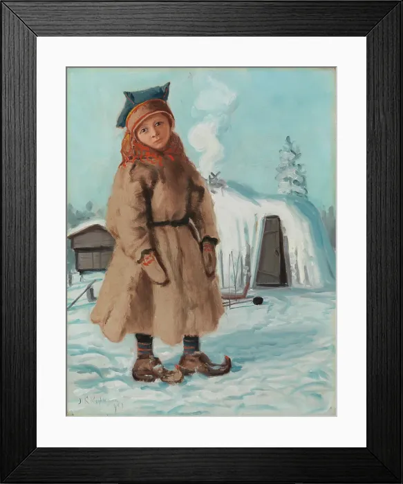 Framed Print : Sami Hut, 1909. Creator: Juho Kyyhkynen Framed Print : Sami Hut, 1909. Creator: Juho Kyyhkynen