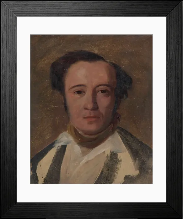 Framed Print : Study for Portrait of Frans Pippingsköld, 1850-1859. Creator: Robert Wilhelm Ekman Framed Print : Study for Portrait of Frans Pippingsköld, 1850-1859. Creator: Robert Wilhelm Ekman