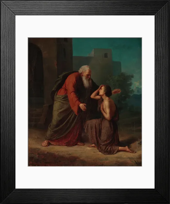 Framed Print : The Return of the Prodigal Son, 1866. Creator: Karl Emanuel Jansson Framed Print : The Return of the Prodigal Son, 1866. Creator: Karl Emanuel Jansson