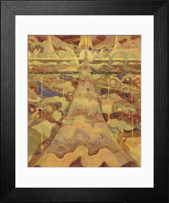 Framed Print : Sonata No. 6 (Sonata of the Stars). Allegro, 1908. Creator: Ciurlionis, Mikalojus Konstantinas (1875-1911) Framed Print : Sonata No. 6 (Sonata of the Stars). Allegro, 1908. Creator: Ciurlionis, Mikalojus Konstantinas (1875-1911)