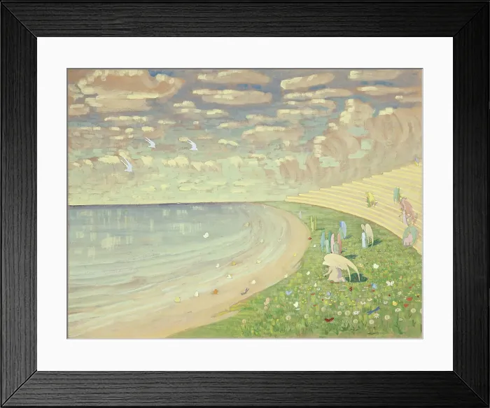 Framed Print : Angels (Paradise), 1909. Creator: Ciurlionis, Mikalojus Konstantinas (1875-1911) Framed Print : Angels (Paradise), 1909. Creator: Ciurlionis, Mikalojus Konstantinas (1875-1911)