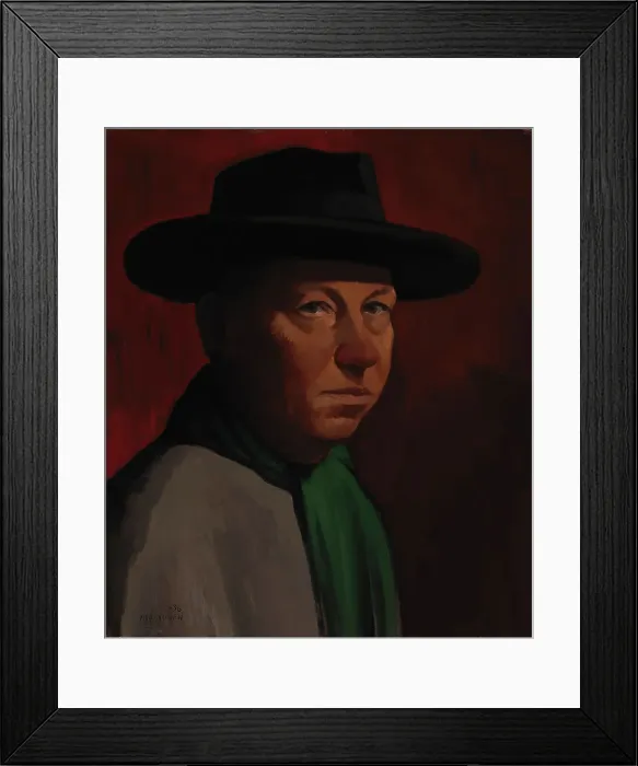 Framed Print : Self-Portrait, 1936. Creator: Paavo Leinonen Framed Print : Self-Portrait, 1936. Creator: Paavo Leinonen
