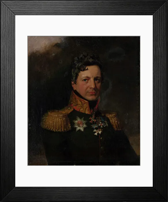 Framed Print : Portrait of General Pyotr Lvovich Davydov (1781-1842). Creator: Dawe, George (1781-1829) Framed Print : Portrait of General Pyotr Lvovich Davydov (1781-1842). Creator: Dawe, George (1781-1829)