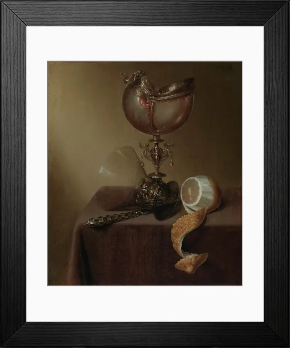 Framed Print : Still Life, 1642. Creator: Maerten Boelema de Stomme Framed Print : Still Life, 1642. Creator: Maerten Boelema de Stomme