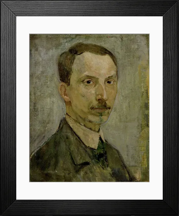 Framed Print : Self-Portrait, 1905. Creator: Karl Isakson Framed Print : Self-Portrait, 1905. Creator: Karl Isakson
