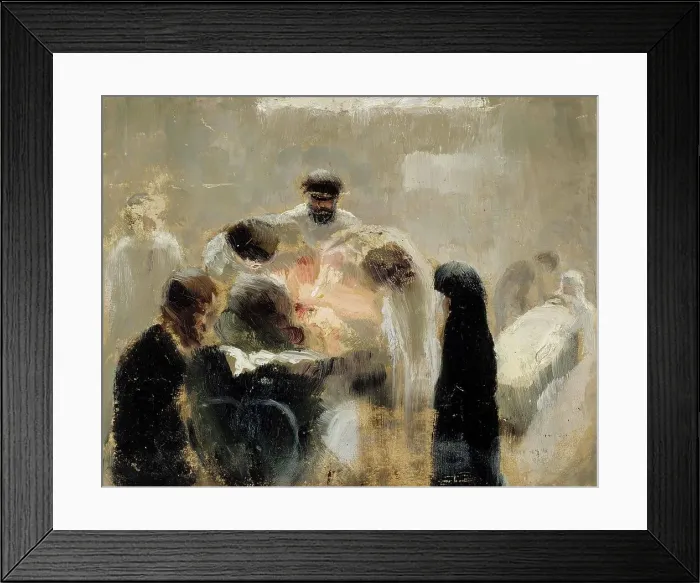 Framed Print : Operation, 1889. Creator: Torsten Wasastjerna Framed Print : Operation, 1889. Creator: Torsten Wasastjerna