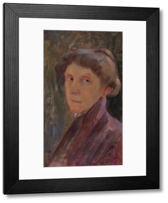 Framed Print : Self-Portrait, 1903. Creator: Maria Wiik Framed Print : Self-Portrait, 1903. Creator: Maria Wiik