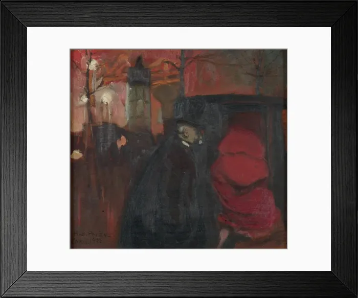 Framed Print : Nocturne, Paris, 1903. Creator: Antti Faven Framed Print : Nocturne, Paris, 1903. Creator: Antti Faven